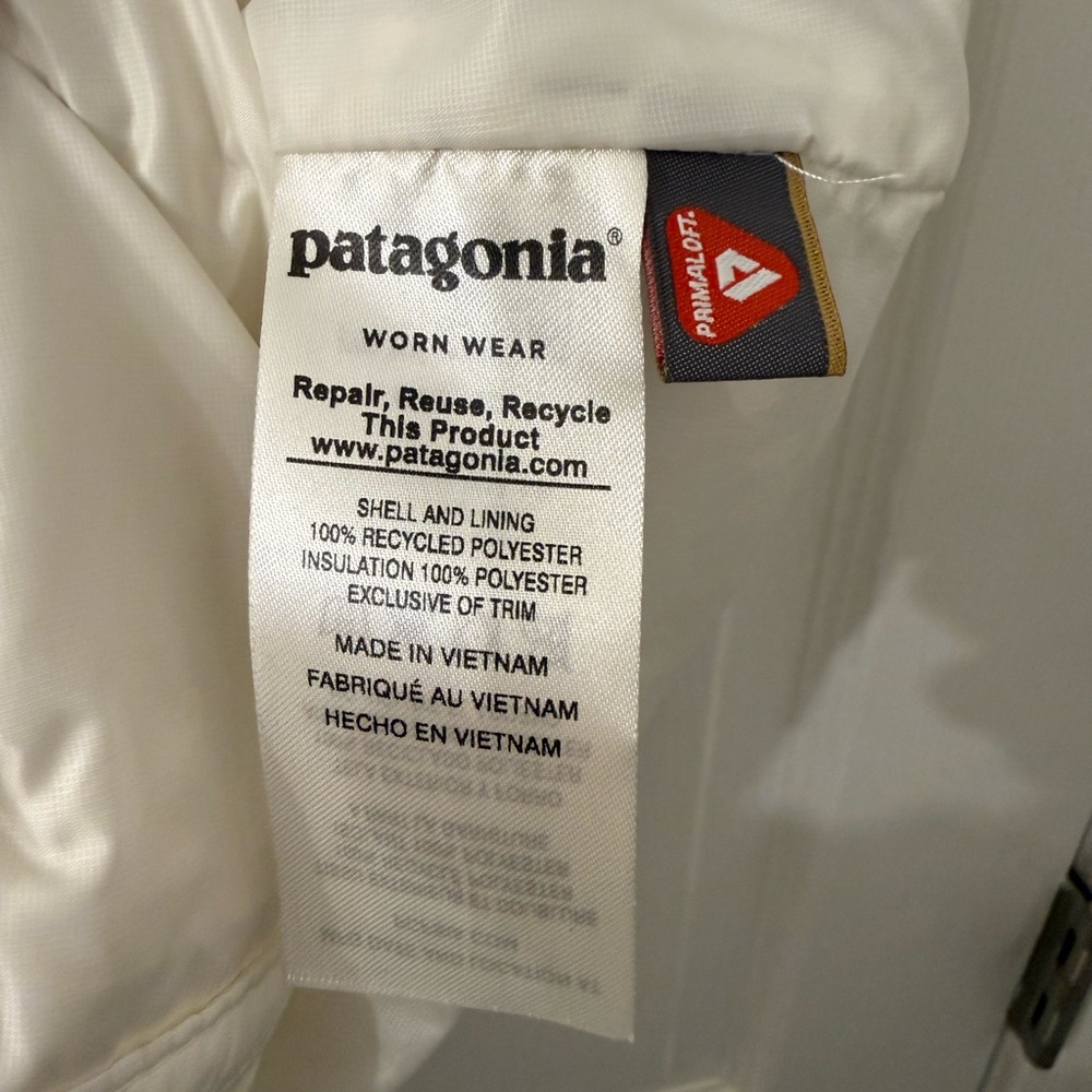 Patagonia Nano Puff Vest Women's Size Large Birch White - Picture 6 of 7